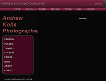 Tablet Screenshot of andrewkohnphotographer.com